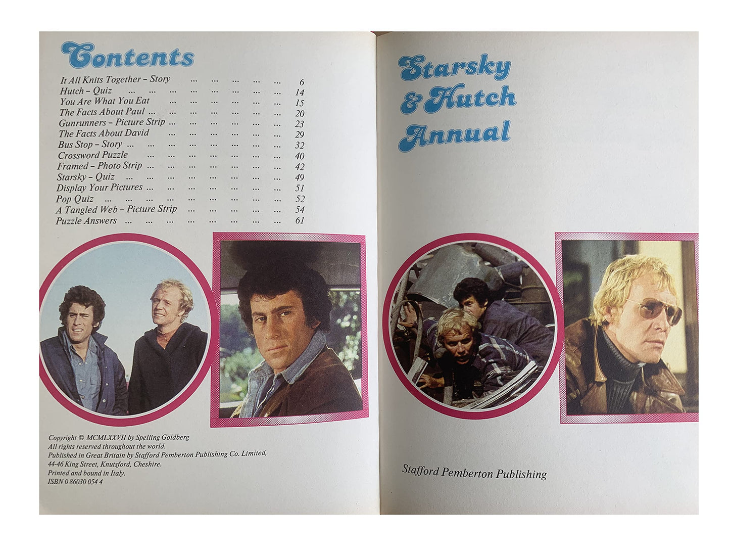 Vintage 1978 Starsky And Hutch Annual - Unsold Shop Stock Room Find