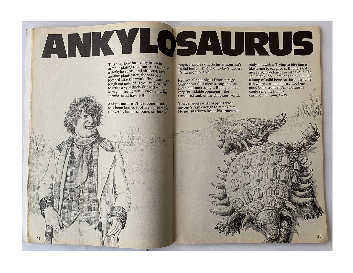 Vintage 1976 The Doctor Who Dinosaur Book Paperback Book With Pull Out Poster - Shop Stock Room Find