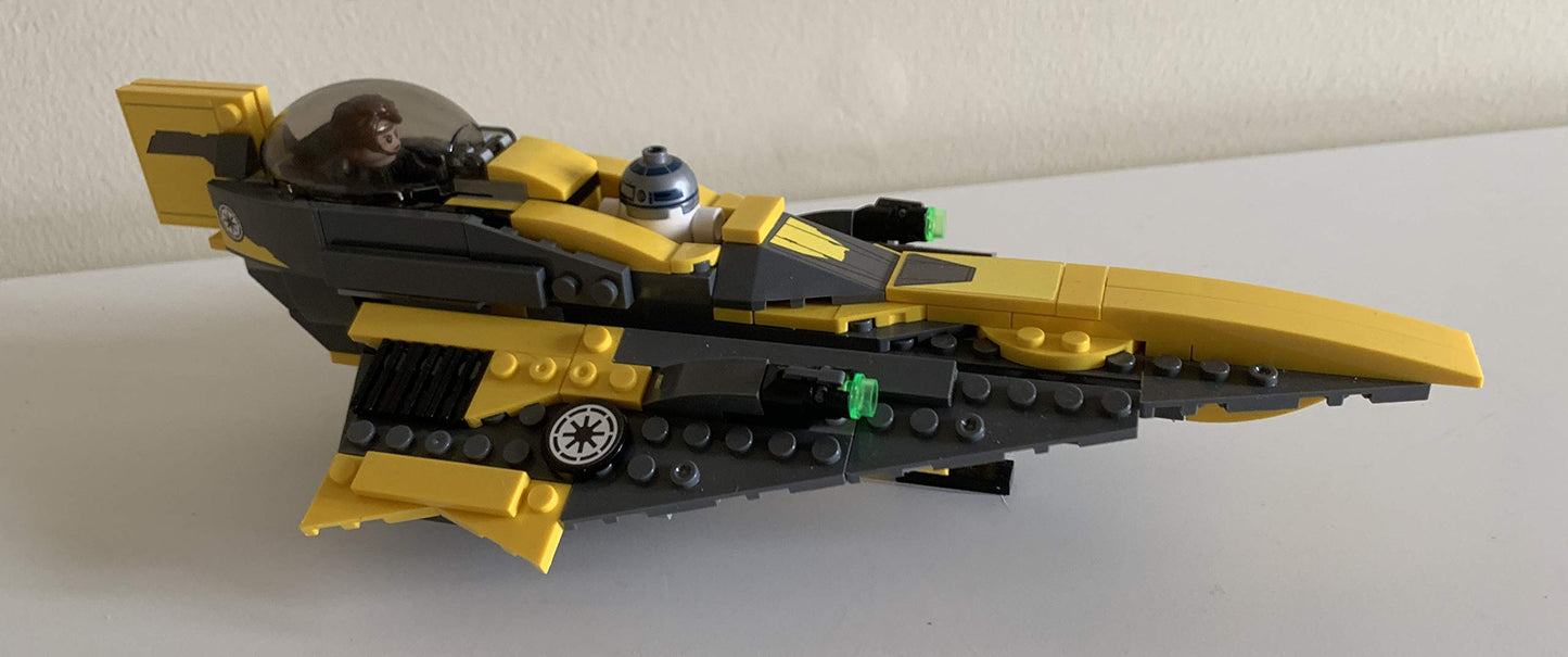Building blocks Vintage 2018 Star Wars The Revenge Of The Sith Anakins Jedi Starfighter - Set No. 75214 - Fully Build Former Display Model