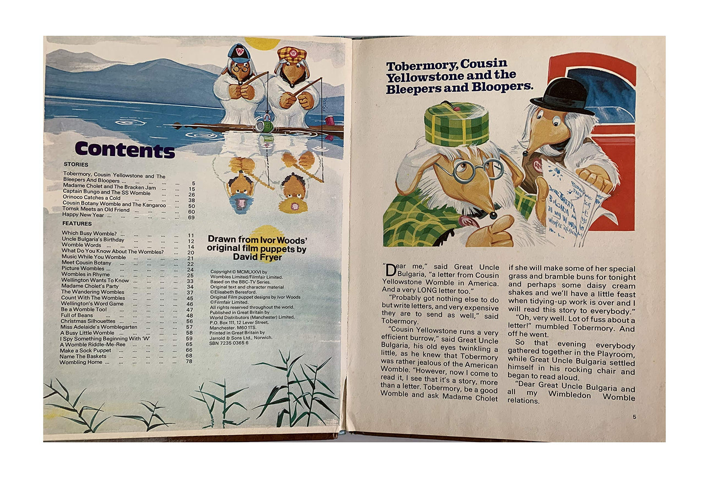 Vintage The Wombles Annual 1977