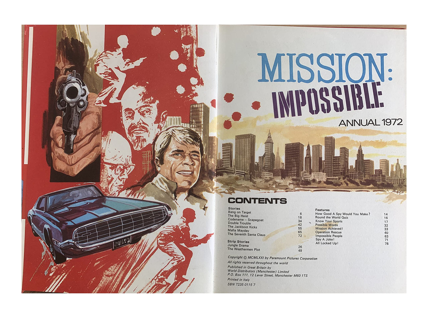 Vintage Mission Impossible Annual 1972