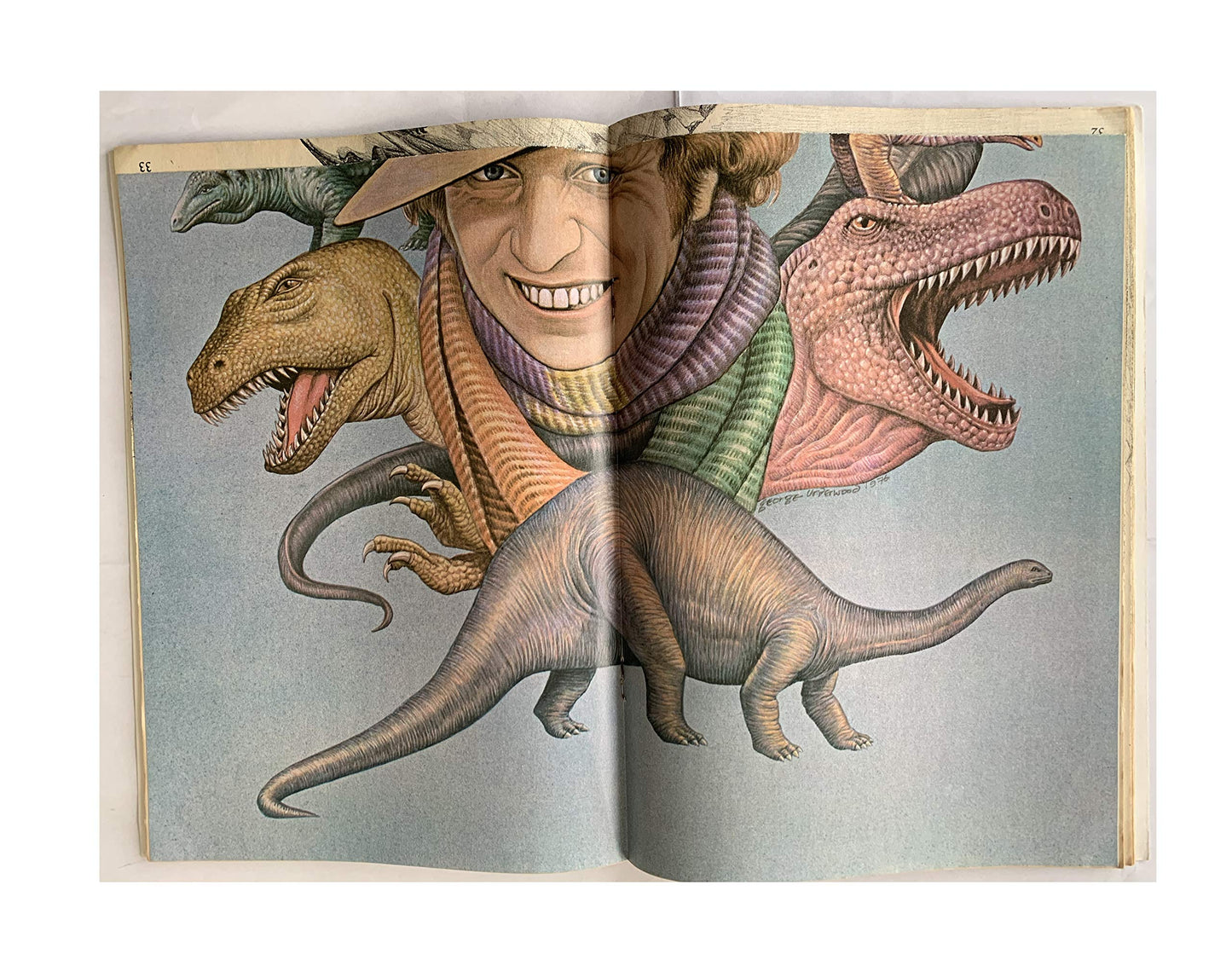 Vintage 1976 The Doctor Who Dinosaur Book Paperback Book With Pull Out Poster - Shop Stock Room Find