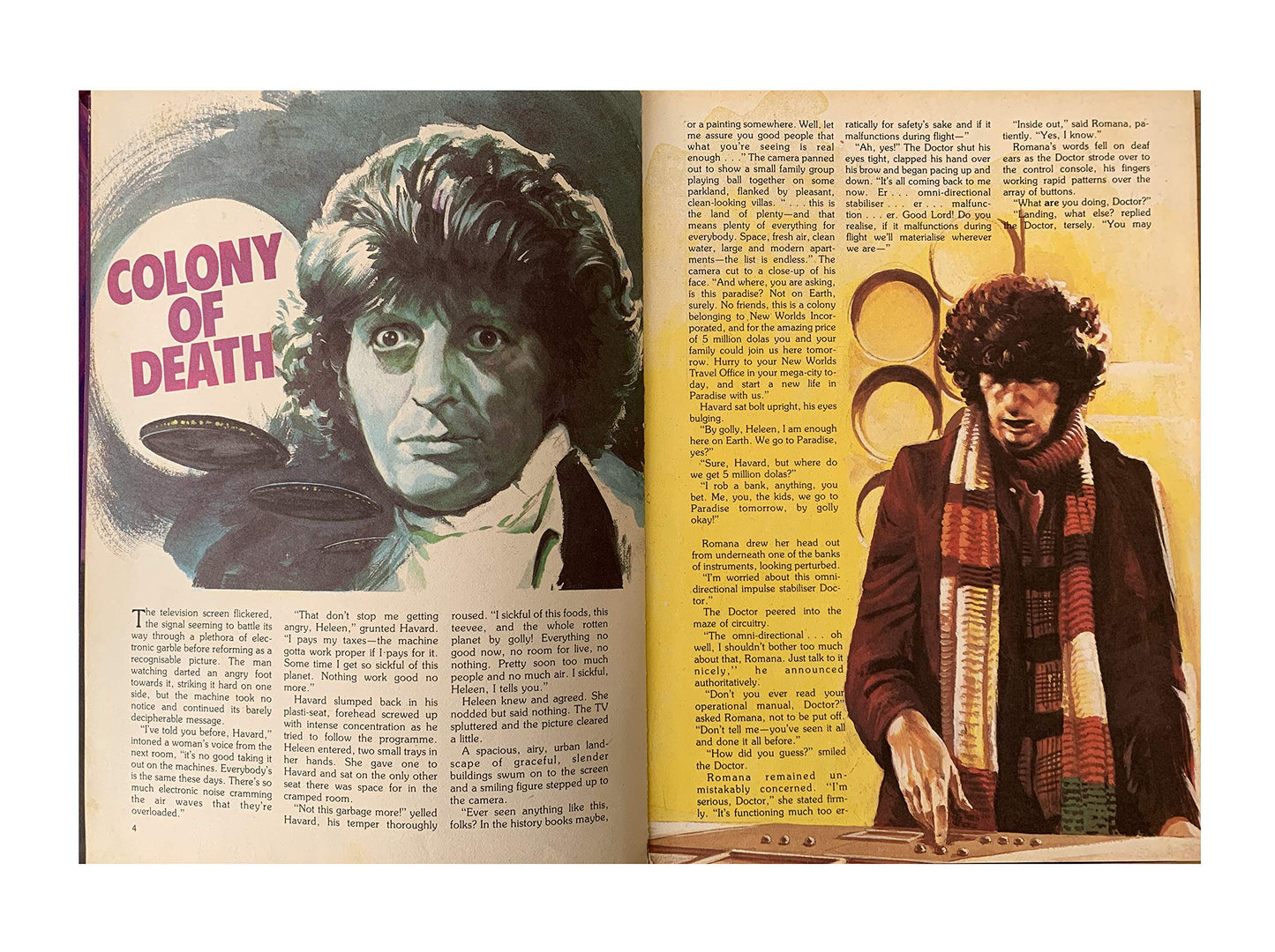 Vintage The Dr Who Annual 1981 Starring Tom Baker As The Doctor - Unsold Former Shop Stock