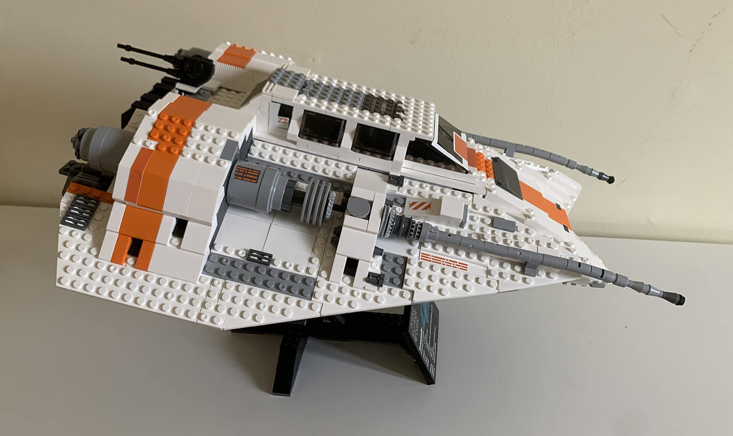Vintage 2014 Star Wars The Empire Strikes Back Building Blocks Luke Skywalkers Hoth Snowspeeder - Set No. 10129 - Fully Built Former Display Model
