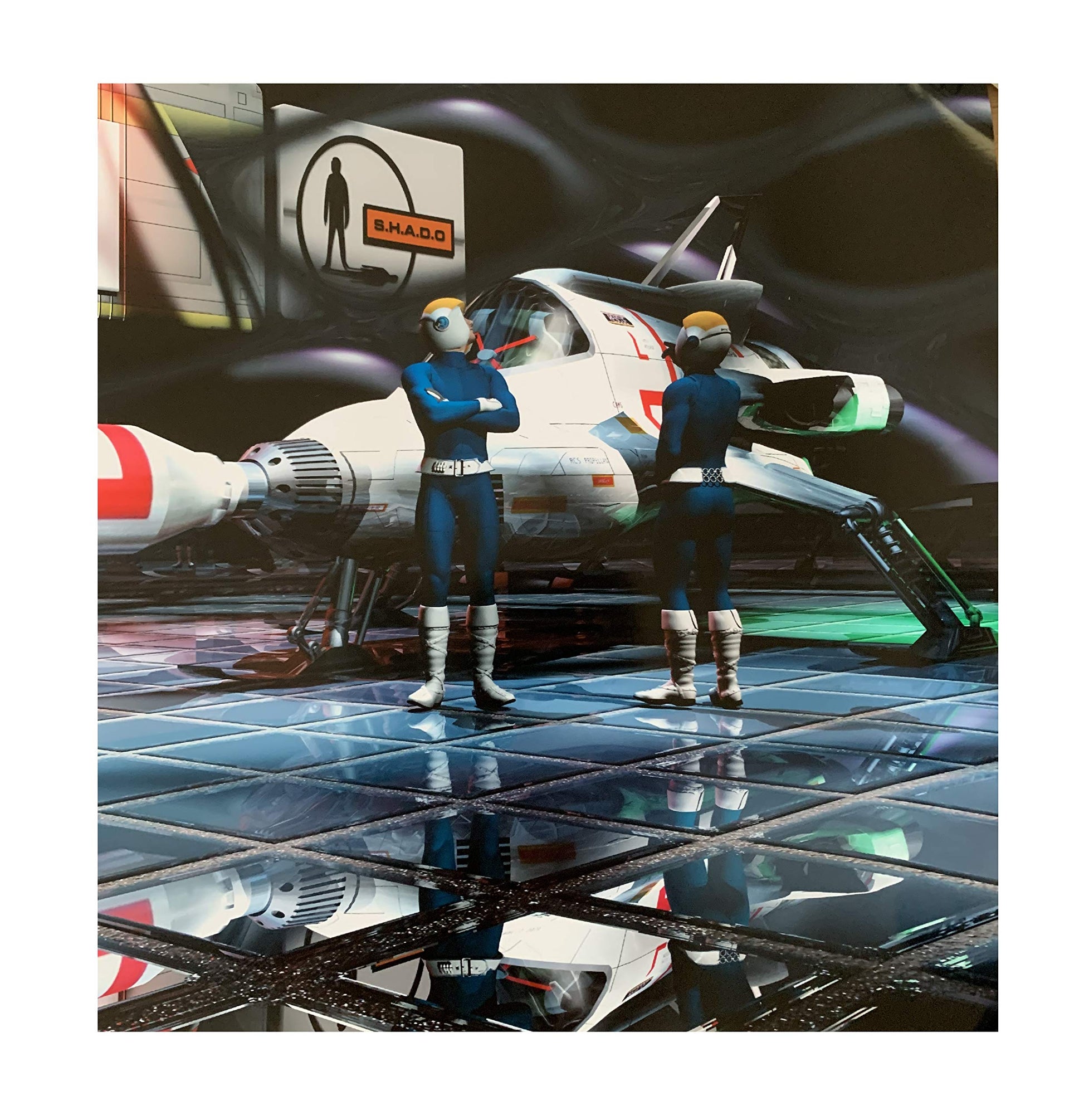 Vintage Gerry Andersons UFO - Moonbase Interceptor Hanger Bay Photo Qu ...