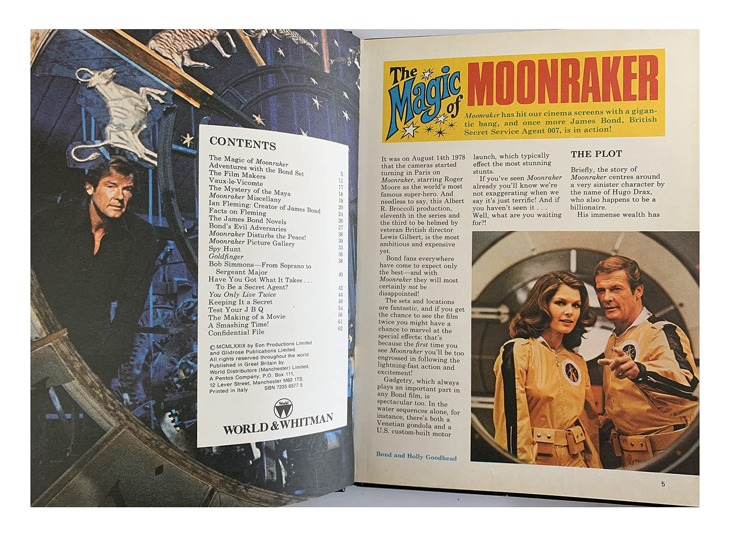 Vintage James Bond 007 Moonraker Special Annual 1979