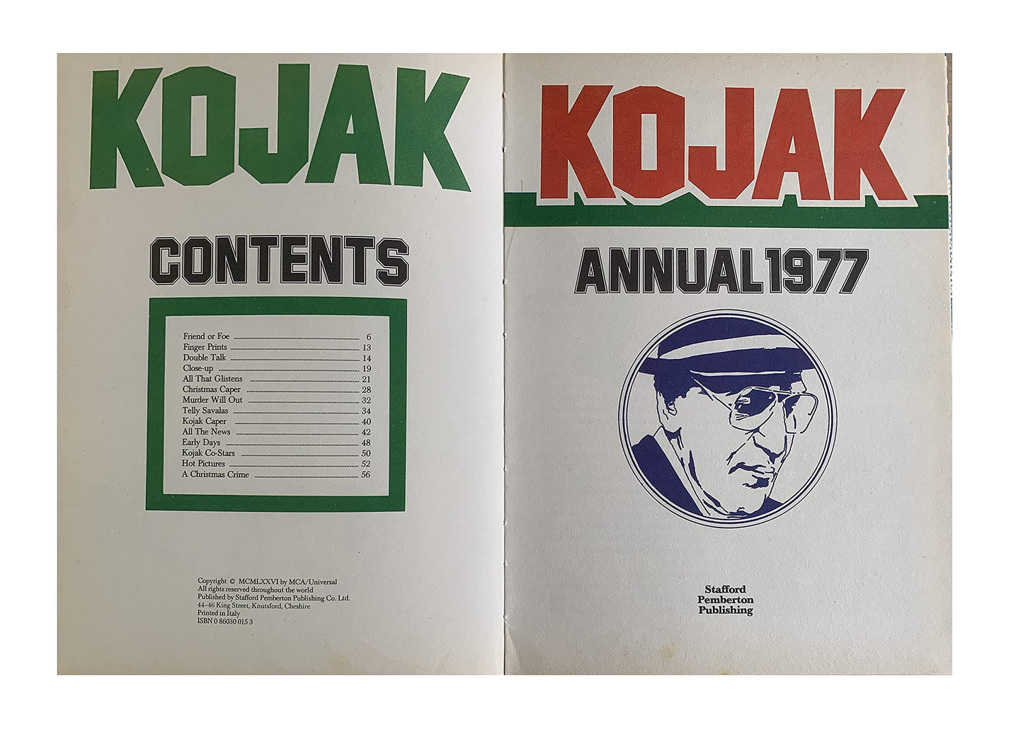 Vintage Kojak Annual 1977