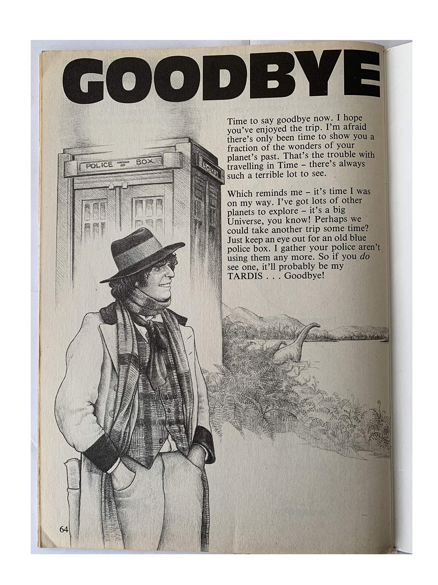 Vintage 1976 The Doctor Who Dinosaur Book Paperback Book With Pull Out Poster - Shop Stock Room Find
