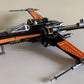 Vintage 2015 Star Wars The Force Awakens Building Blocks Poe Damerons Rebel X-Wing Black & Orange - Fully Built Former Display Model