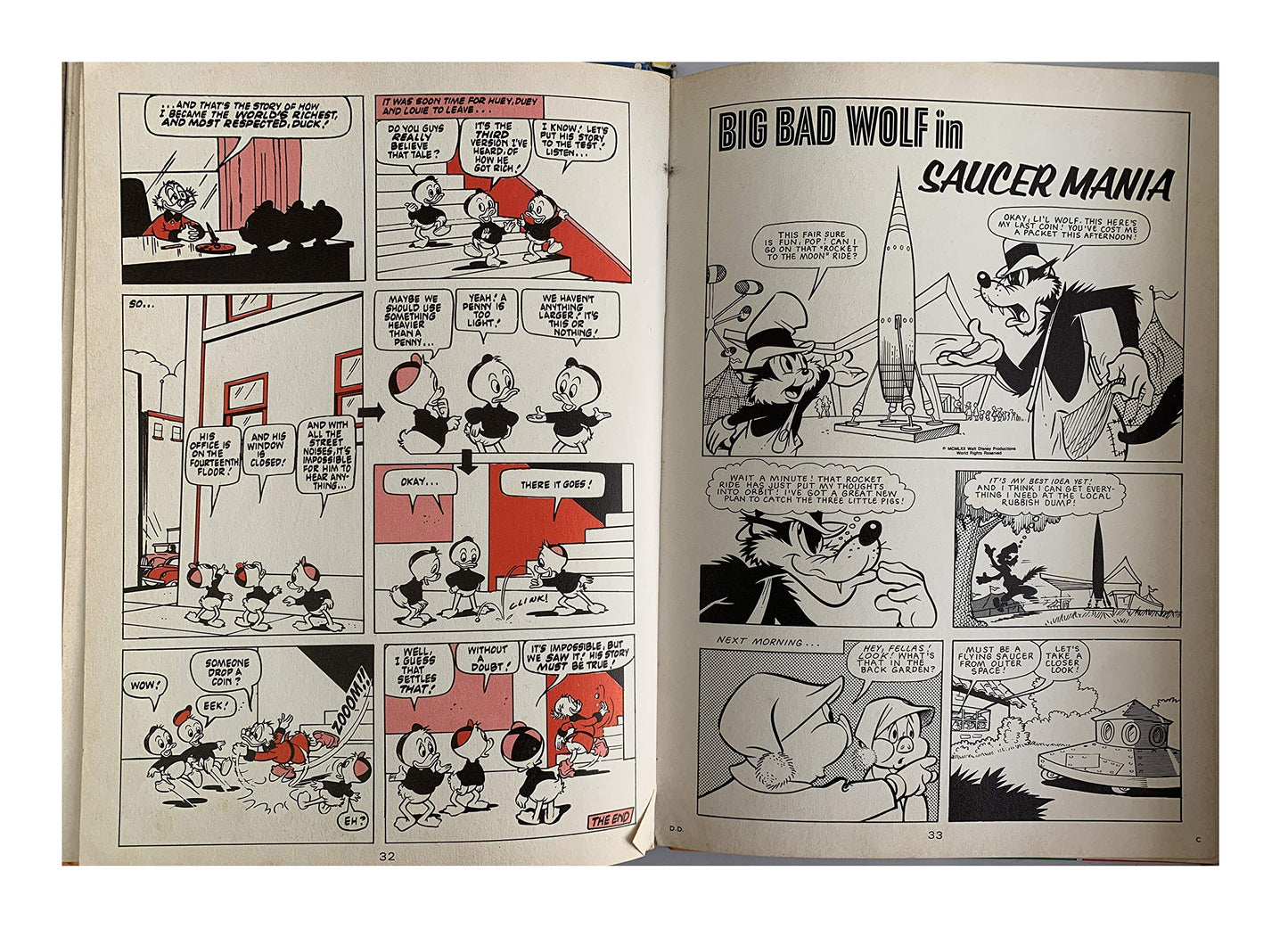 Vintage Walt Disney's Donald And Mickey Mouse Annual 1973