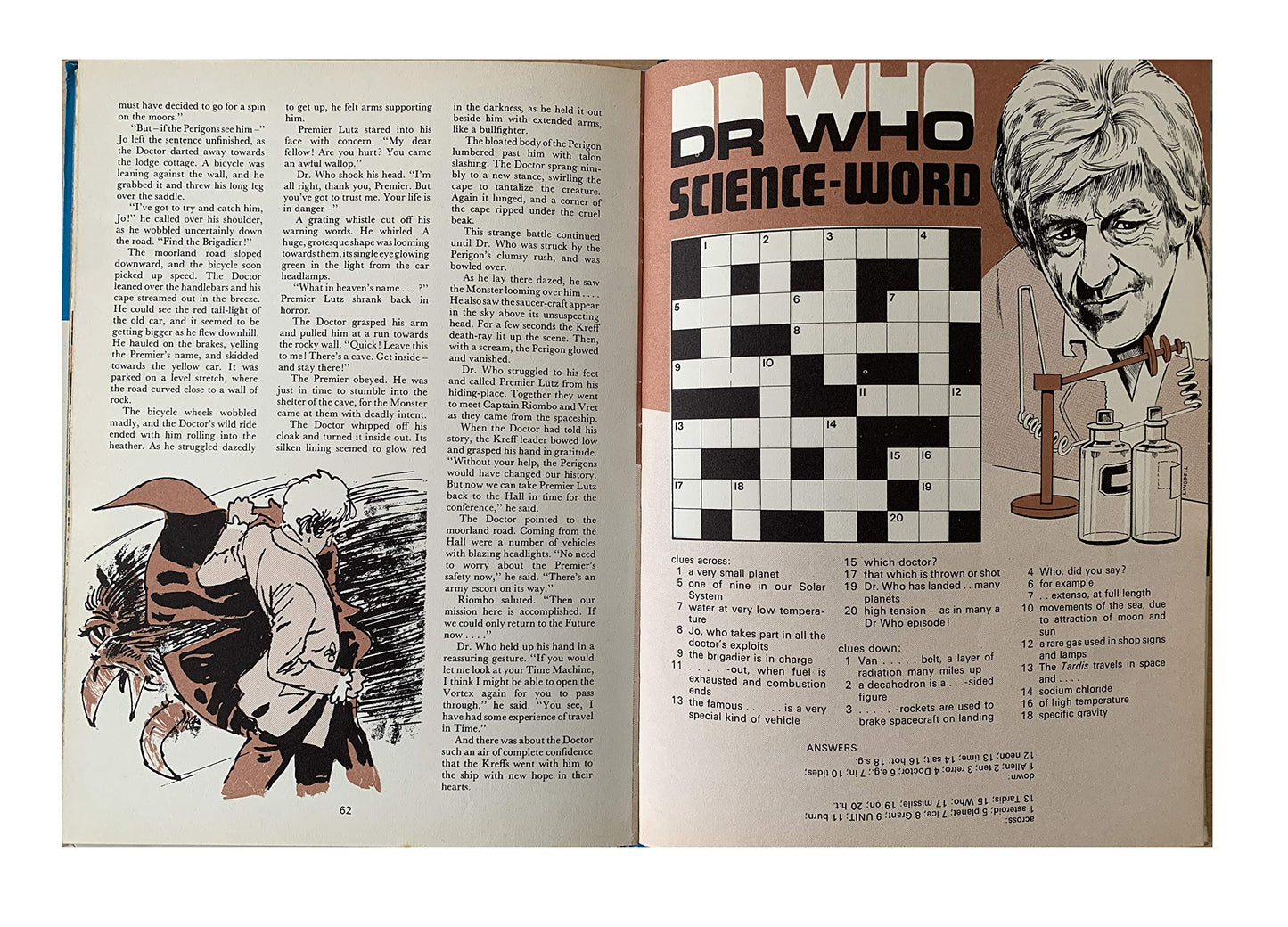 Vintage The Dr Who Annual 1974 Starring Jon Pertwee