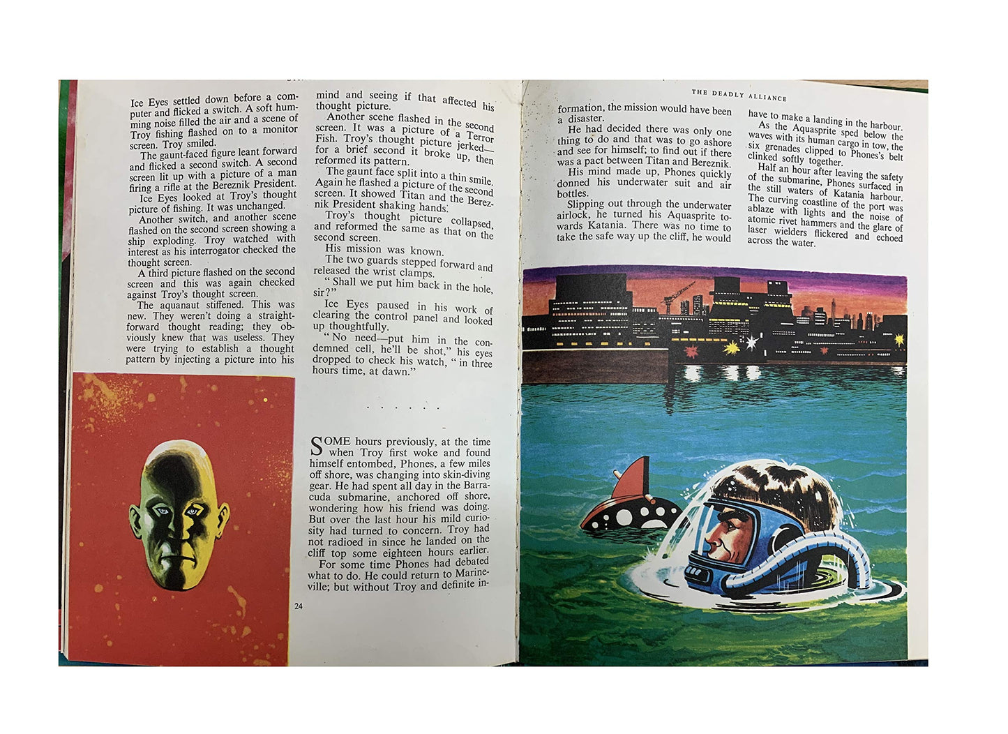 Vintage Gerry Andersons Stingray The Deadly Alliance Annual Style Story Book 1966