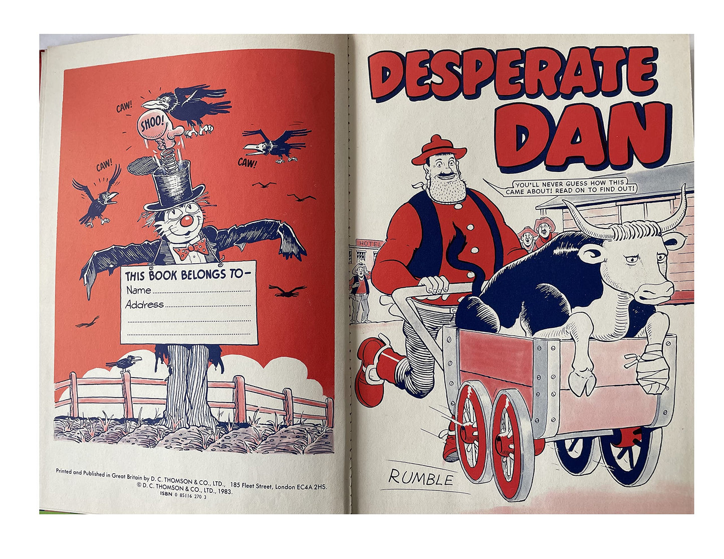 Vintage The Dandy Book Annual 1984