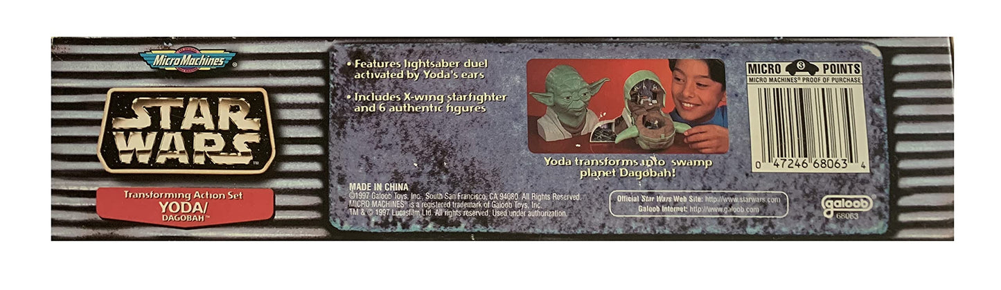 Vintage Ultra Rare Galoob 1998 Star Wars Micro Machines Yoda / Swamp Planet Dagobah Action Play Set - Brand New Factory Sealed Shop Stock Room Find
