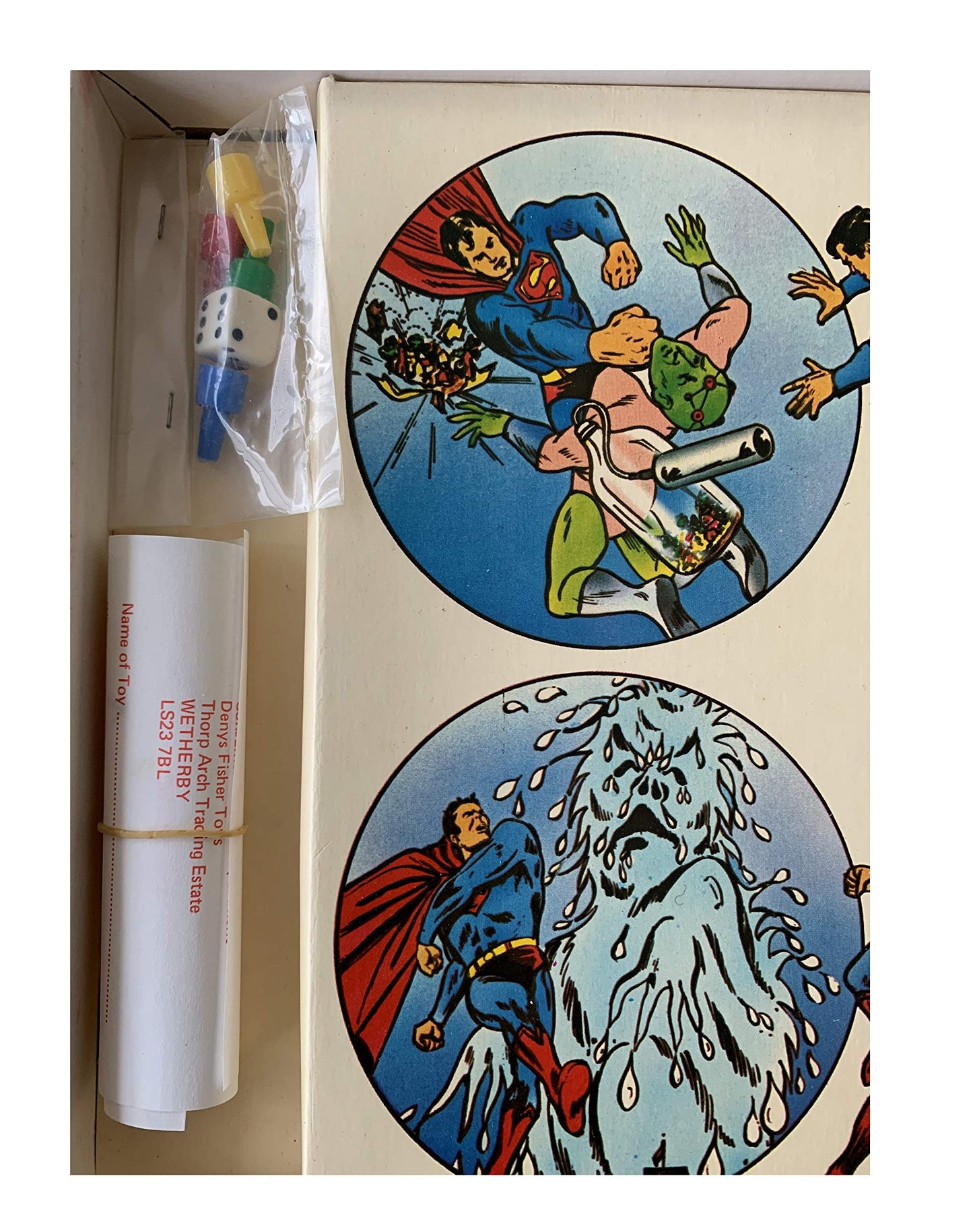 Vintage Denys Fisher 1976 Superman The Board Game - Action Packed Adventure- Shop Stock Room Find