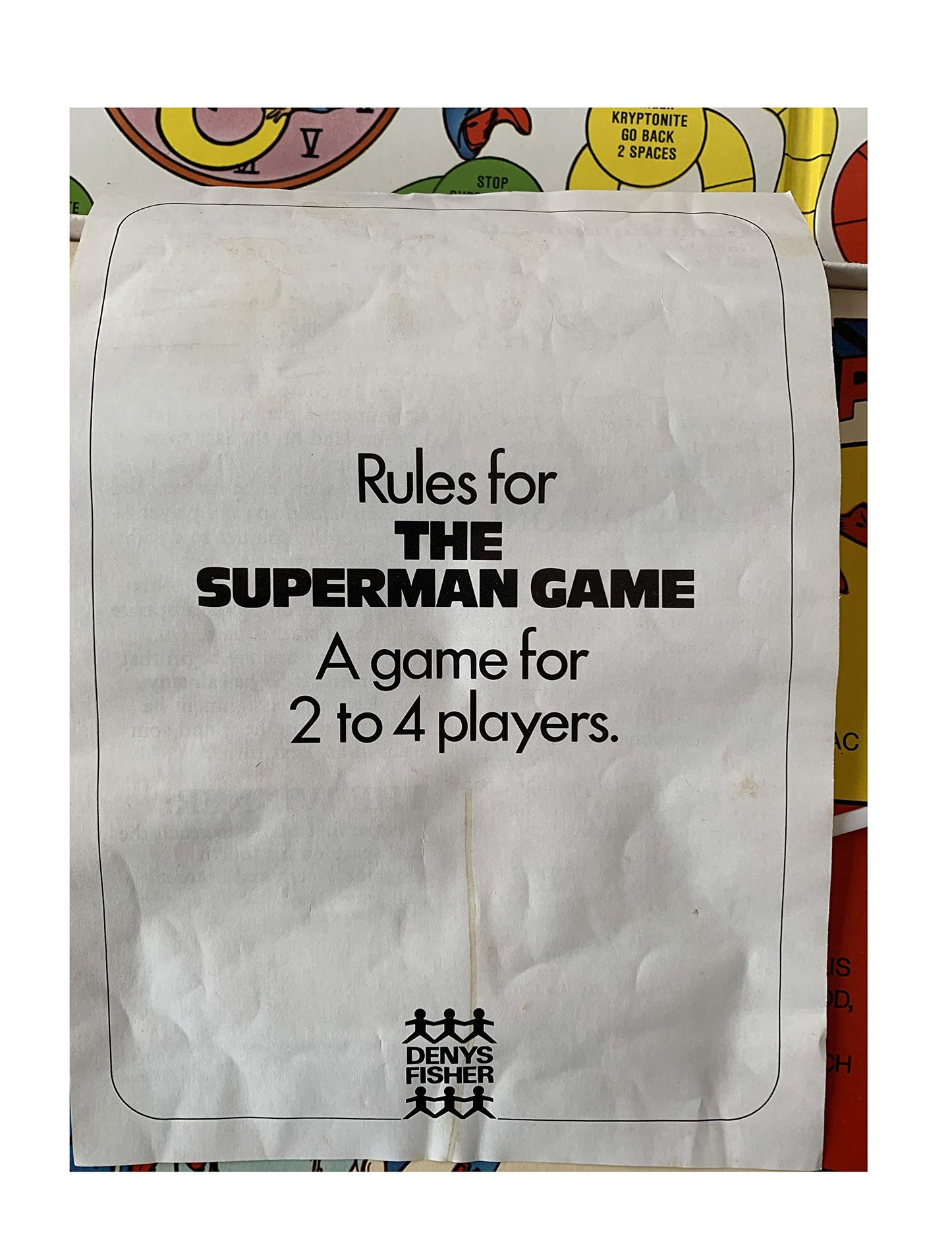 Vintage Denys Fisher 1976 Superman The Board Game - Action Packed Adventure- Shop Stock Room Find