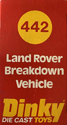 Vintage 1977 Dinky Die Cast Toys No. 442 Land Rover Breakdown Vehicle Recovery Truck Scale Replica Vehicle In The Original Box - Shop Stock Room Find …