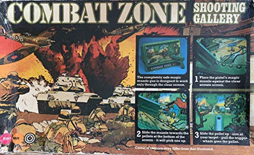 Vintage 1970's Louis Marx Toys - Combat Zone Shooting Gallery - Complete And Fully Working In The Original Box