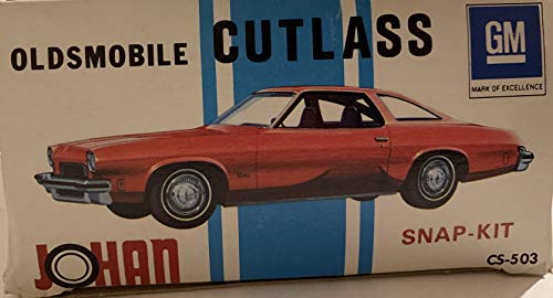 Vintage JoHan 1975 Oldsmobile Cutlass 1/25 Snap Model Kit No. CS-503 - Complete In The Original Box …