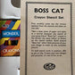 Boss Cat Vintage 1977 Philmar Hanna Barbera Productions Top Stencil And Crayon Set - Includes Press out Stencils and 6 Coloured Crayons - In The Original Box - Shop Stock Room Find …