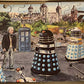 Vintage 1965 Dr Doctor Who And The Daleks Wooden Stand-Up Jigsaw Puzzle - Surrounded Complete With Stands And In The Original Box …