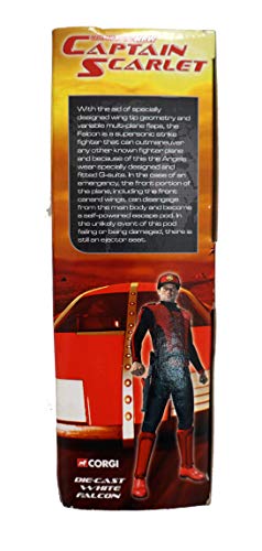Vintage Corgi 2006 Gerry Andersons Captain Scarlet Diecast White Falcon Replica Model Vehicle - Brand New Factory Sealed Shop Stock Room Find
