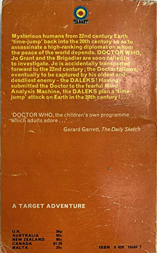 Doctor Who and the Day of the Daleks [paperback] Dicks, Terrance [Jan 01, 1974] …