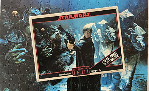 Vintage 1983 Star Wars Return Of The Jedi 150 Piece Fully Interlocking Jigsaw Puzzle - Inside Jabbas Palace - Complete & In The Original Box