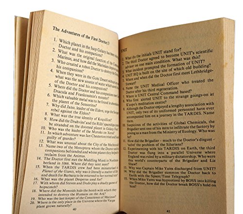 THE DOCTOR WHO QUIZ BOOK [Paperback] [Jan 01, 1981] Robinson, Nigel …