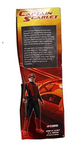 Vintage Corgi 2006 Gerry Andersons Captain Scarlet Diecast White Falcon Replica Model Vehicle - Brand New Factory Sealed Shop Stock Room Find