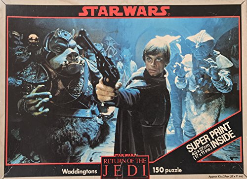 Vintage Star Wars Return Of The Jedi Luke Skywalker In Jabbas Palace 150 Piece Fully Interlocking Jigsaw Puzzle from 1983 Complete In The Original Box With The Free Super Print Poster