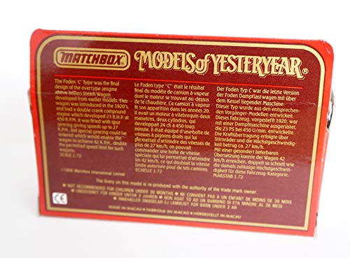 Models of Yesteryear Y-27/1; 1922 Foden Steam Wagon; Guinness With Barrels Load, Collectable diecast model in 1:60 scale by Matchbox