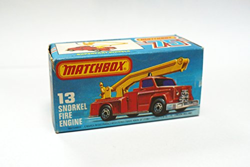 Vintage 1977 Matchbox 75 Series No. 13 Superfast Snorkel Fire Engine Truck By Lesney Mint In The Original Box. Shop Stock Room Find …