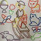 Boss Cat Vintage 1977 Philmar Hanna Barbera Productions Top Stencil And Crayon Set - Includes Press out Stencils and 6 Coloured Crayons - In The Original Box - Shop Stock Room Find …