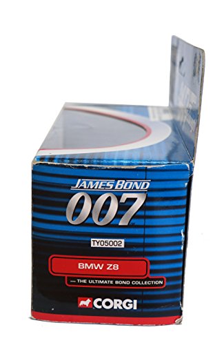 Vintage 2002 Corgi James Bond 007 The World Is Not Enough - The Ultimate Bond Collection - BMW Z8 1:36 Scale Die-Cast Car Vehicle Replica Number TY05002 - Brand New Shop Stock Room Find