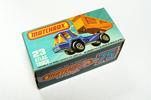 Vintage 1975 Matchbox 75 Series No. 23 Atlas Tipper Truck By Lesney Mint In The Original Box. Shop Stock Room Find …
