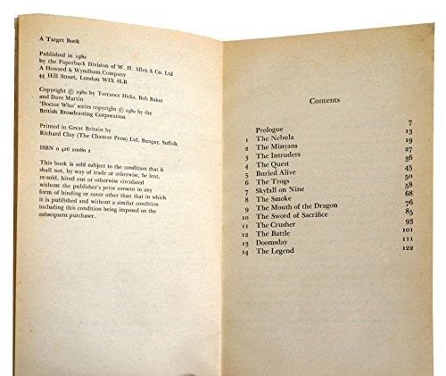 Doctor Who and the Underworld [paperback] Terrance Dicks [Jan 01, 1980] …