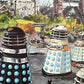 Vintage 1965 Dr Doctor Who And The Daleks Wooden Stand-Up Jigsaw Puzzle - Surrounded Complete With Stands And In The Original Box …