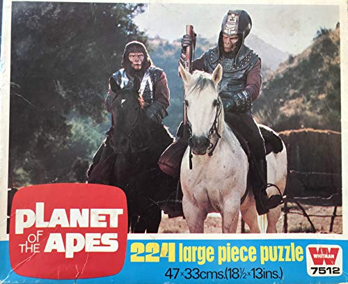 Planet of the Apes Vintage 1974 Whitman 224 Piece Large Jigsaw Puzzle Number 7512 General Urko And Gorilla Soldier In The Original Box …