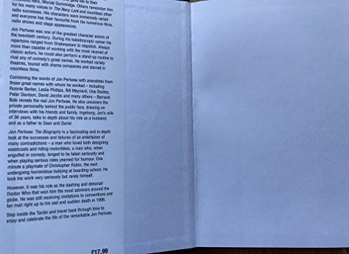 Jon Pertwee: The Biography [hardcover] Bale, Bernard [May 15, 2000] …