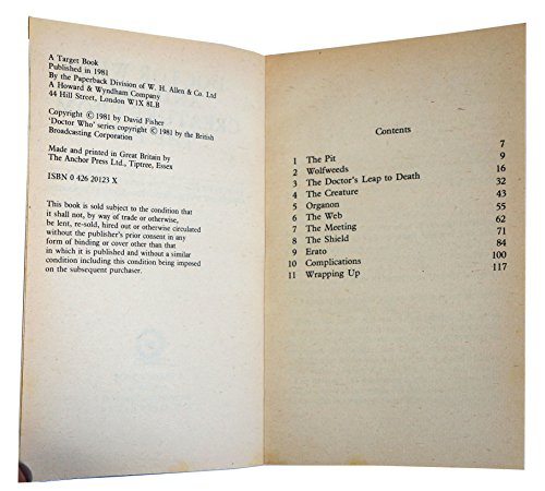 Doctor Who and the Creature from the Pit (A Target book) by David Fisher (15-Jan-1981) Paperback [Paperback] [Jan 01, 1705] …
