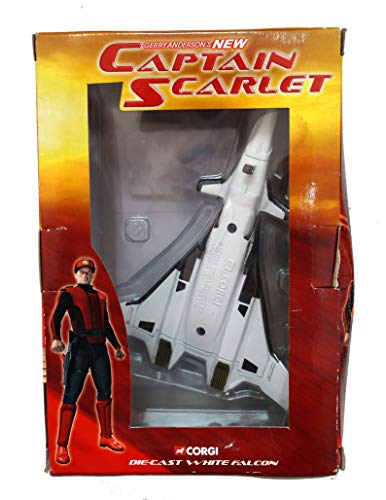 Vintage Corgi 2006 Gerry Andersons Captain Scarlet Diecast White Falcon Replica Model Vehicle - Brand New Factory Sealed Shop Stock Room Find