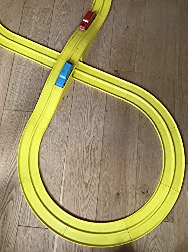 MOTORWAY Vintage 1950's / 1960's Louis Marx Set With Rare Yellow Track & Two Fast Long Running E.52 Cars 100% Complete In The Original Box …