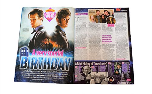 TV Times Special Souvenir Edition Doctor Who Front Cover 23rd - 29th November 2013 - 50 Years Of Doctor Who 2004-2013 Cover # 4 - Featuring Matt Smith, David Tennant & Christopher Eccleston