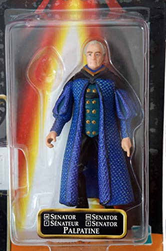 Vintage 1999 Star Wars Episode 1 The Phantom Menace Senator Palpatine Action Figure - Brand New Factory Sealed Shop Stock Room Find