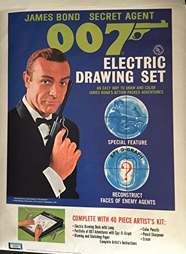 Vintage 1966 James Bond Secret Agent 007 Electric Drawing Set Number 8271 By Lakeside Toys 1966 In The Original Box - Ultra Rare Vintage Item …
