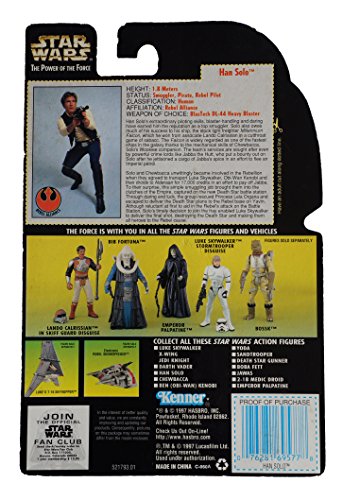 Star Wars Power of the Force figures POTF Hologram Holo Green Carded KennerHan Solo (Heavy Assault Rifle and Blaster) …