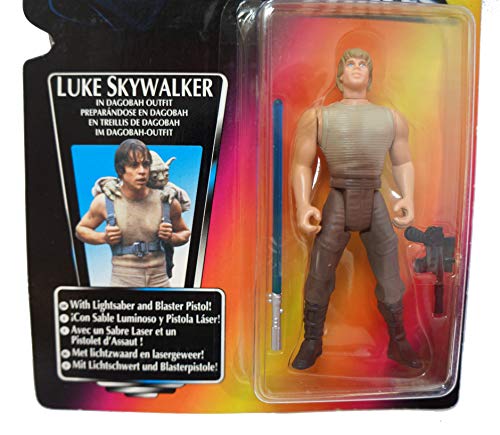 Vintage 1995 Star Wars The Power Of The Force Red Card Luke Skywalker In Dagobah Outfit Action Figure - Brand New Factory Sealed Shop Stock Room Find