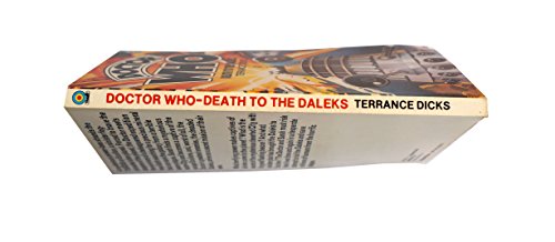 Vintage Doctor Who Death To The Daleks Target Paperback Novel 1980 By Terrance Dicks.
