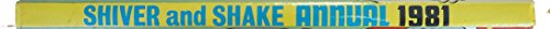 SHIVER AND SHAKE ANNUAL 1981 [hardcover] unknown [Jan 01, 1980] …